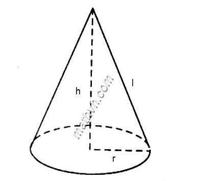 Công thức tính thể tích hình nón