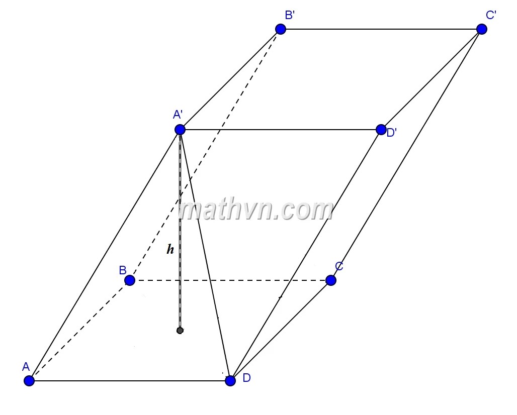 Công thức tính thể tích khối lăng trụ