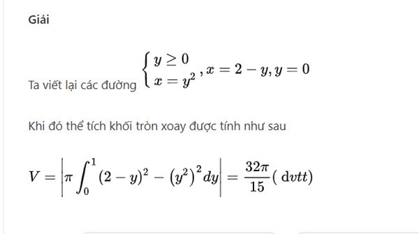 Ứng dụng thể tích khối tròn xoay trong thiết kế piston xe tải
