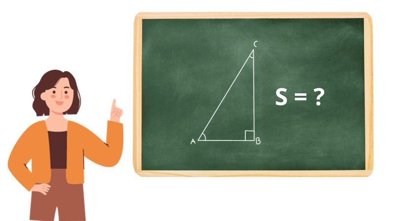 Hình ảnh minh họa tam giác vuông với hai cạnh góc vuông a, b