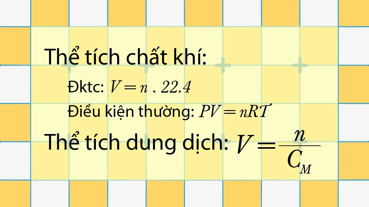 Công thức tính thể tích hình trụ