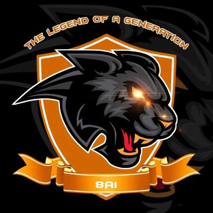 Logo lớp 6A1 hình báo đen