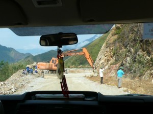 we drove under it... 
