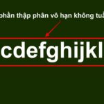 Định nghĩa về số vô tỉ và biểu diễn thập phân vô hạn không tuần hoàn