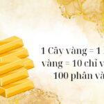 Một cây vàng bằng bao nhiêu chỉ