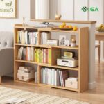 Kệ sách gỗ công nghiệp có thiết kế đơn giản, hiện đại