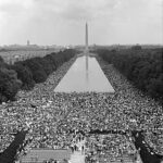 the national mall packed with hundreds of thousands of people