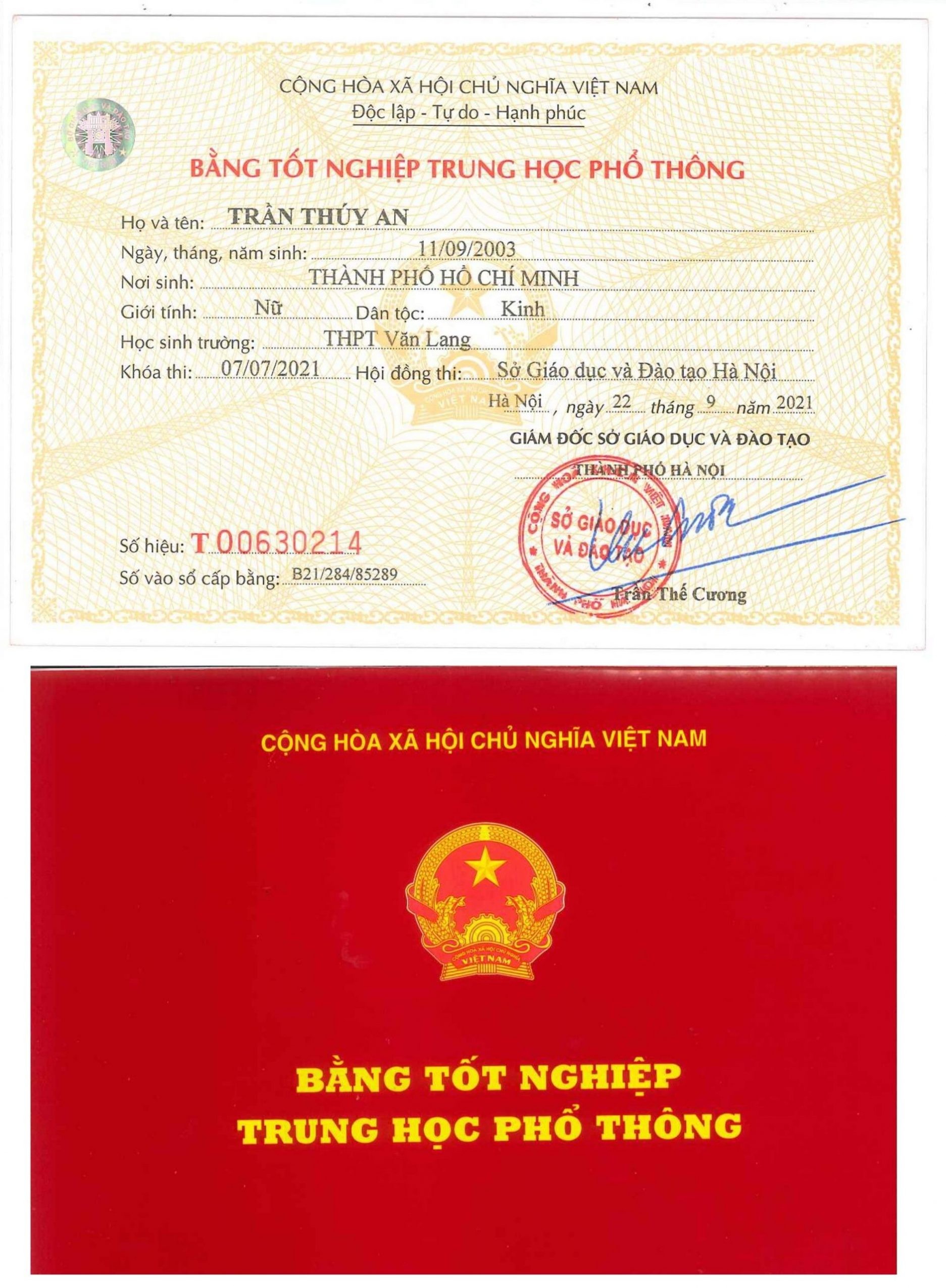 dịch vụ làm bằng cấp 3