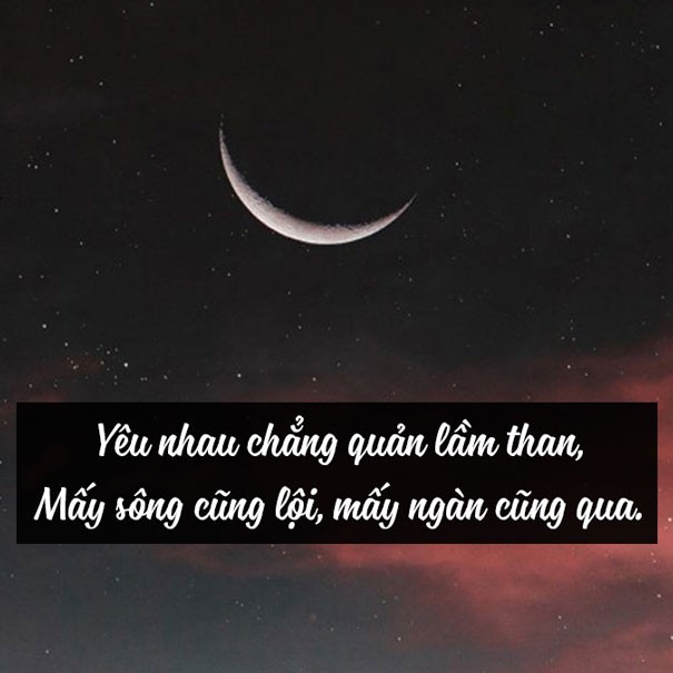 Đôi tình nhân chia ly dưới trăng