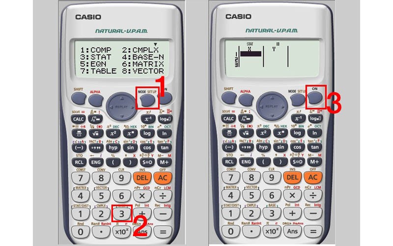 Viết chữ H trên máy tính Casio bằng phím Shift và số