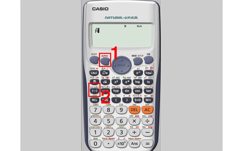 Cách viết chữ S trên máy tính Casio FX580VNX