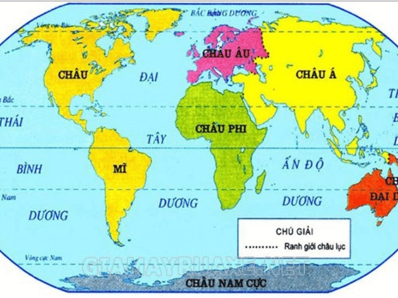 Vị trí địa lý của châu Mỹ