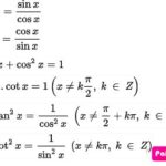 Công thức lượng giác lớp 10 cơ bản