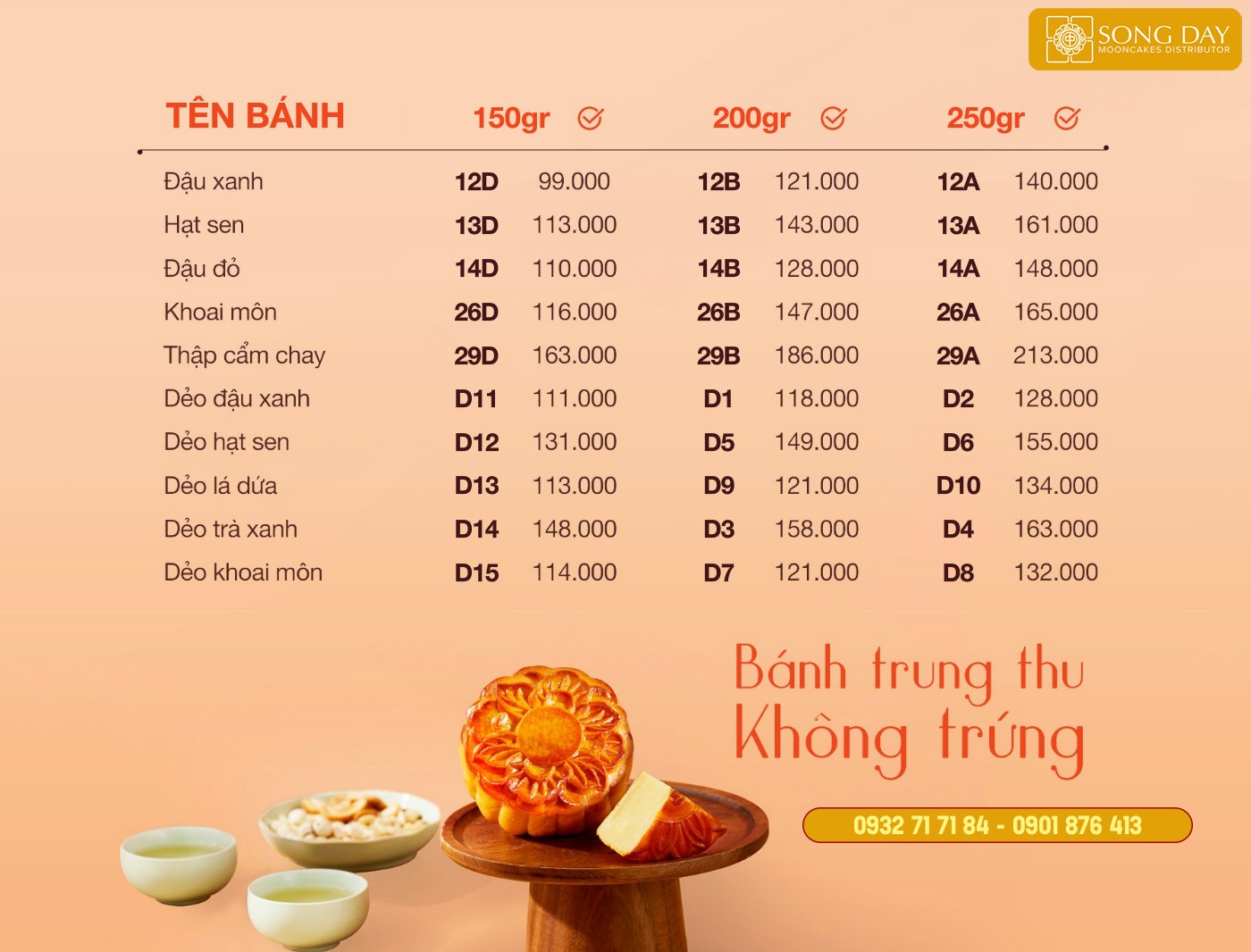 Bánh trung thu givral 2024 không trứng