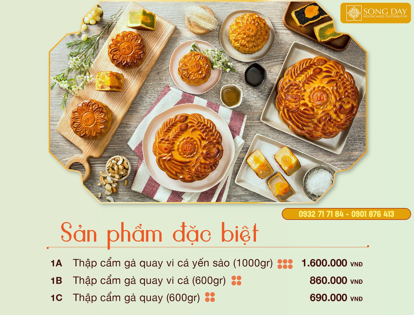 Bánh trung thu givral 2024 loại đặc biệt