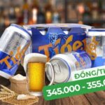 Ảnh bia Tiger nâu với lon 330ml, thể hiện sản phẩm và dung tích