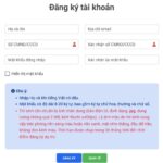 Trang đăng ký tài khoản