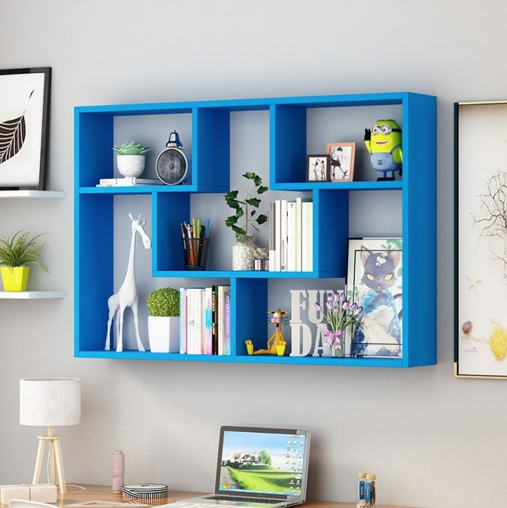 Kệ sách nhựa đơn giản, nhiều màu sắc