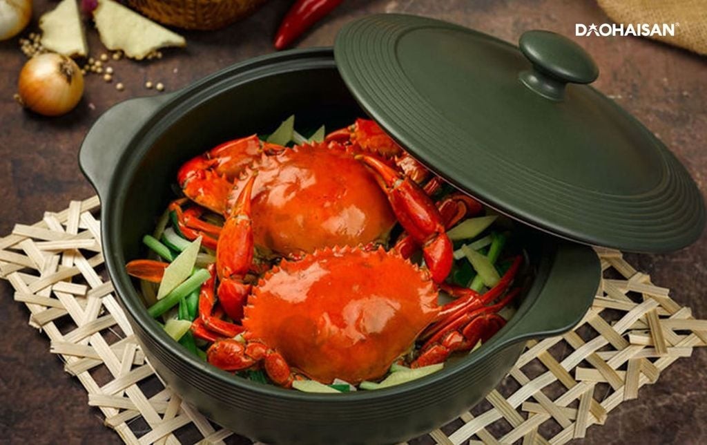 Cua gạch hấp thơm ngon