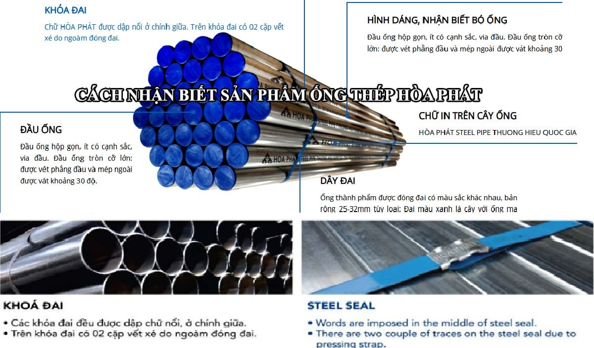 Nhận biết sản phẩm thép hộp Hòa Phát chính hãng