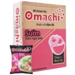 Thùng mì Omachi sườn hầm ngũ quả với thiết kế bao bì quen thuộc