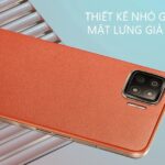 Thiết kế sang trọng của Oppo A73 với mặt lưng giả da