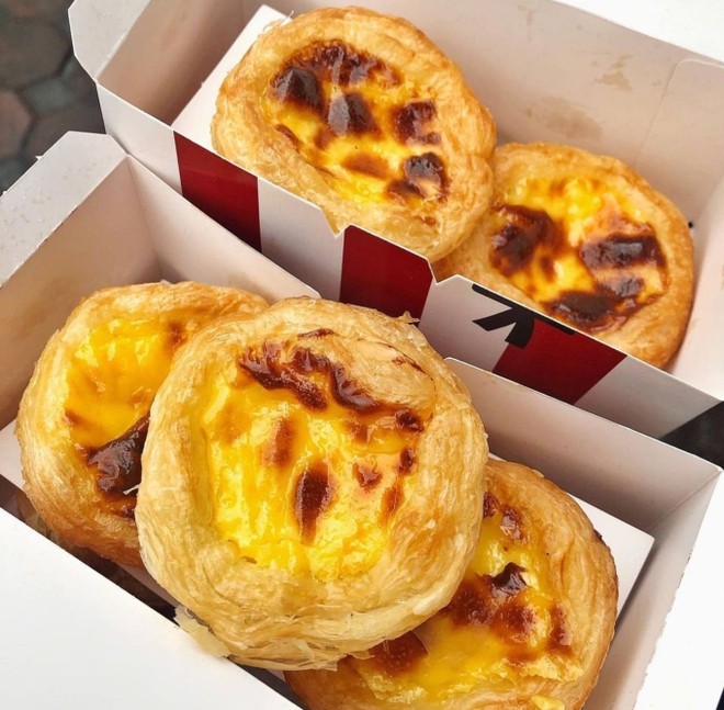 Vỏ bánh tart trứng KFC vàng ươm