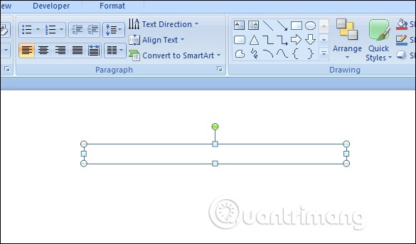 Kéo thả khung Text box
