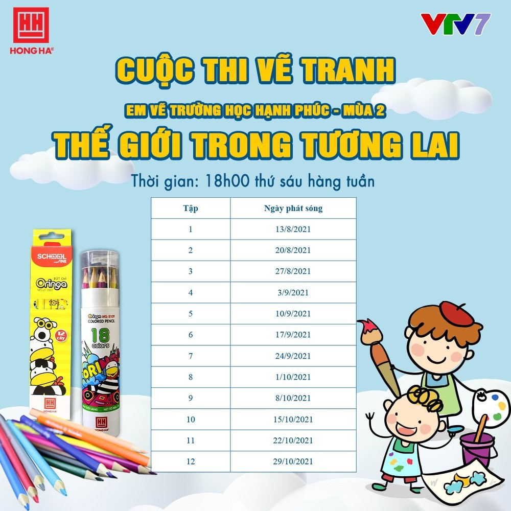 Lịch phát sóng chương trình vào 18h thứ 6 hàng tuần trên VTV7