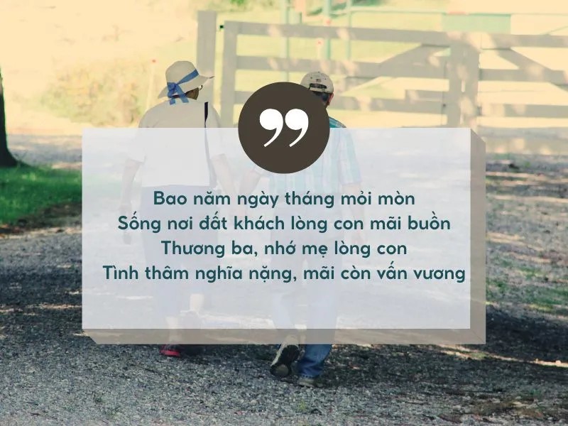 Thơ lục bát về gia đình, thể hiện sự xúc động và lòng biết ơn