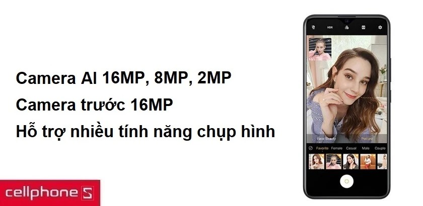Hệ thống camera sau của Vivo Y19 với nhiều tính năng chụp ảnh