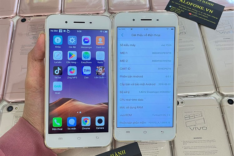 Vivo Y55 màn hình sáng đẹp