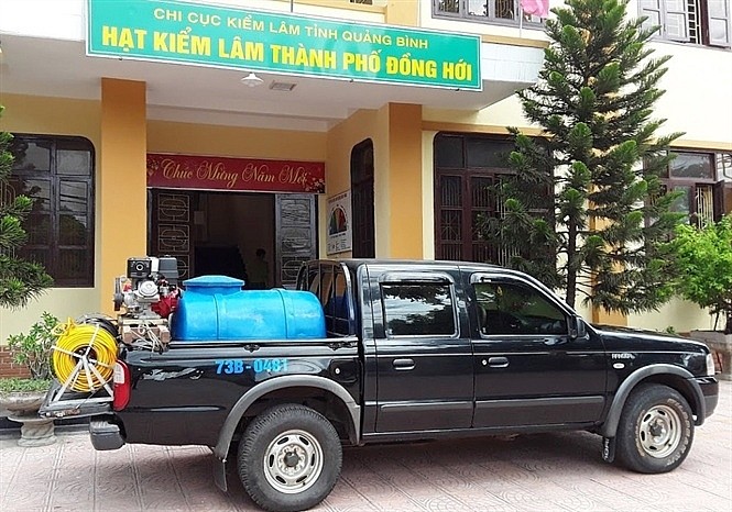 Xe bán tải được cải tiến thành xe chữa cháy rừng cơ động cao