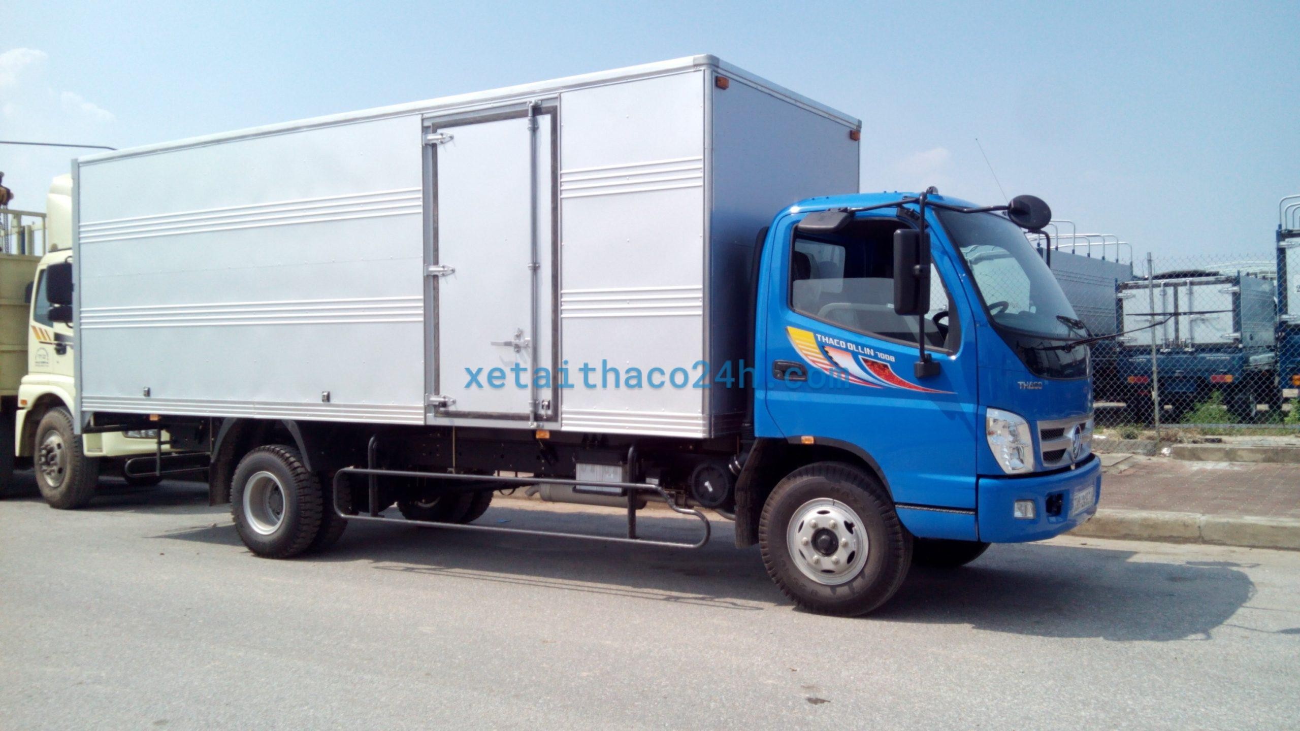 Hình ảnh ngoại thất tổng quan xe tải Thaco Ollin 700B 2015