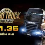 Hình ảnh minh họa game ETS2 với xe tải đã mod, thể hiện sự tùy biến