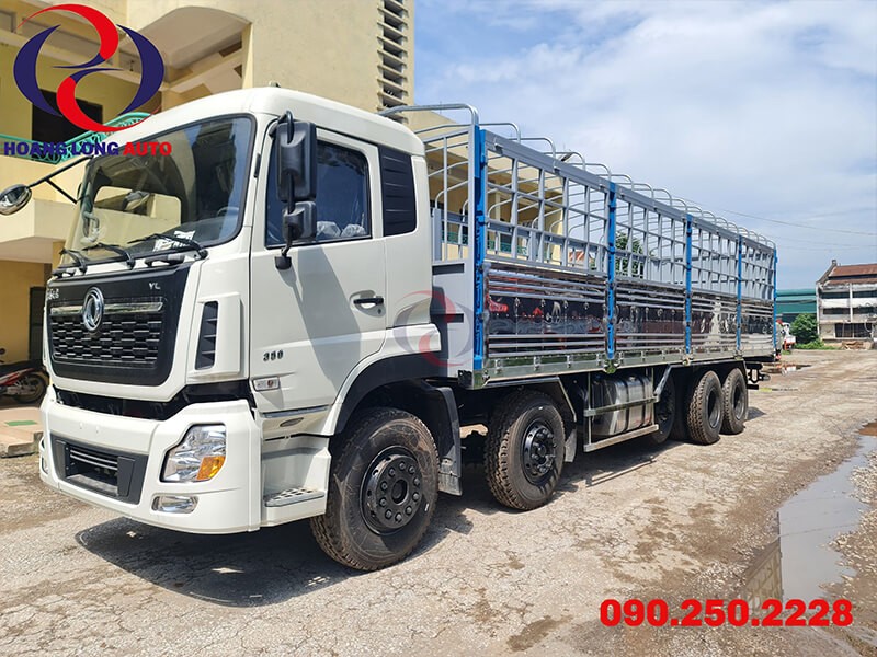 Xe tải Dongfeng 5 chân Hoàng Huy trang bị gương chiếu hậu kép, tăng tầm quan sát - Giá xe tải 5 chân Hoàng Huy tốt nhất miền Nam