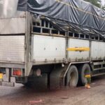 Hiện trường vụ tai nạn xe tải lùi cán chết mẹ và con tại Phú Yên.