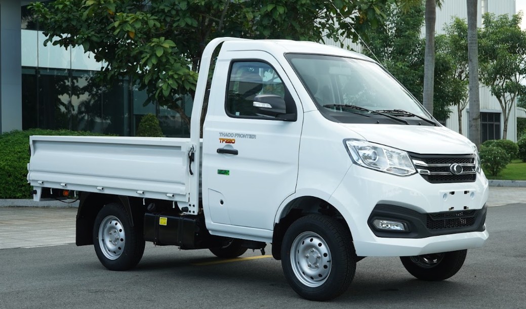 Hình ảnh xe tải Kia Frontier K200 thùng lửng màu trắng