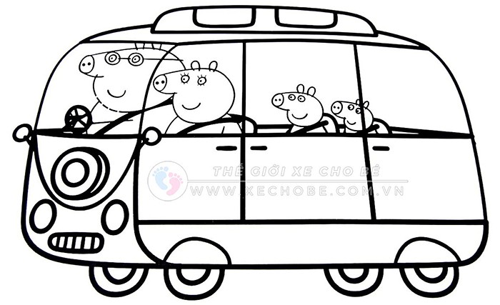 Desenho de camião porta-contentores para colorir para crianças 4