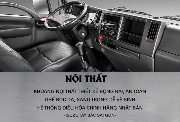 Nội thất xe tải Isuzu