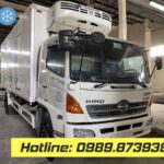 alt: Xe tải đông lạnh 8 tấn cũ Hino đời 2015