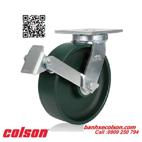 Bánh xe đẩy siêu tải trọng thép rèn xoay khóa banhxecolson.com
