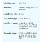 Đối chiếu thông tin phạt nguội xe máy và ô tô biển số 51L6-7251
