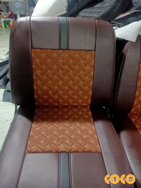 Simili faux leather truck seat cover sample