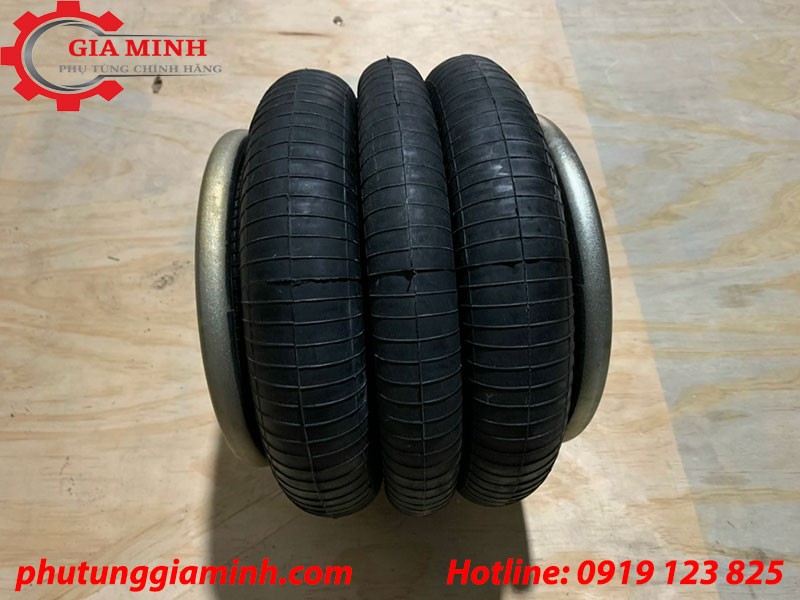 Bóng hơi 3 tầng sử dụng cho cầu nâng hạ của rơ mooc và xe tải, giúp xe vận hành ổn định và êm ái.