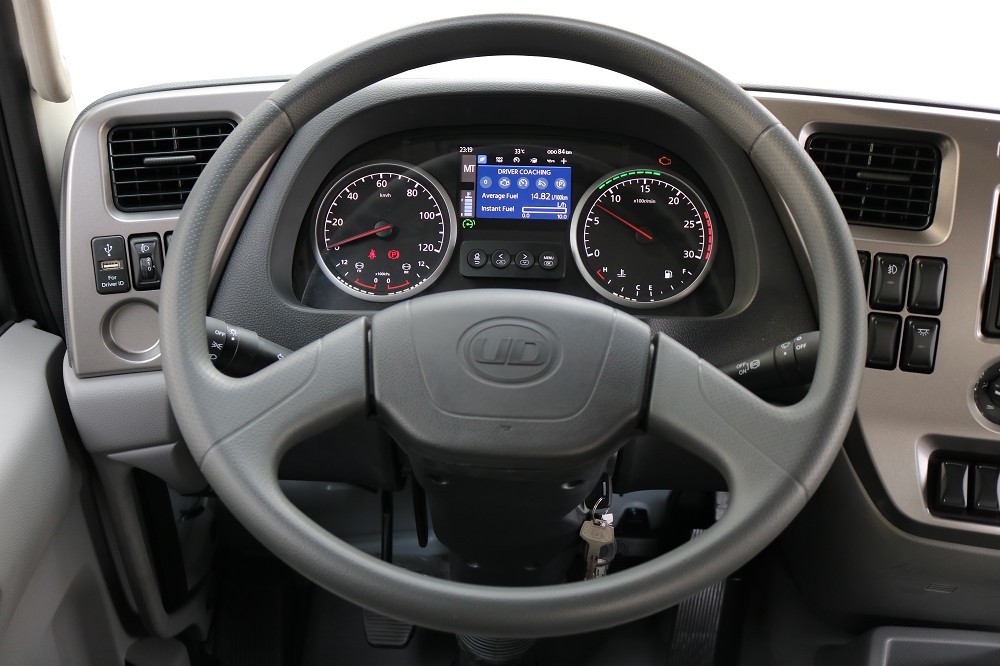 Croner truck dashboard and control panel