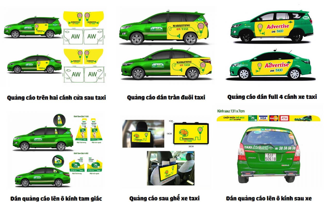 รูปแบบการโฆษณาบนรถแท็กซี่