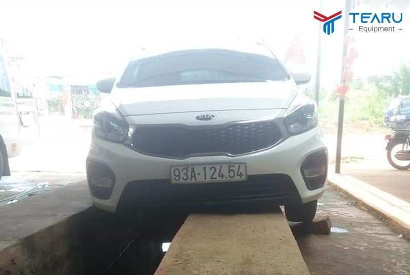 Kích thước cầu rửa xe bê tông cần phù hợp với các loại xe tải