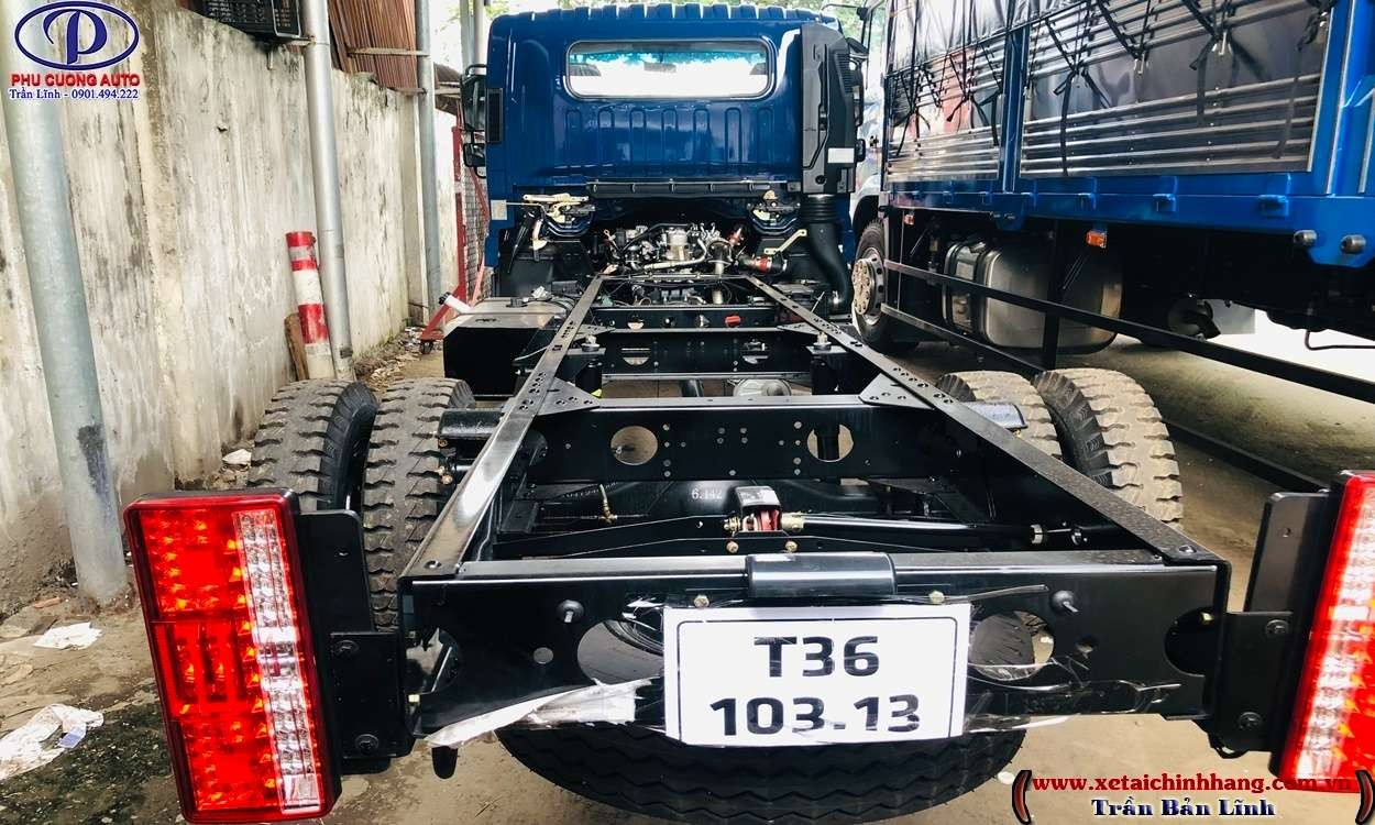 alt text: Khung gầm xe tải Veam VT350