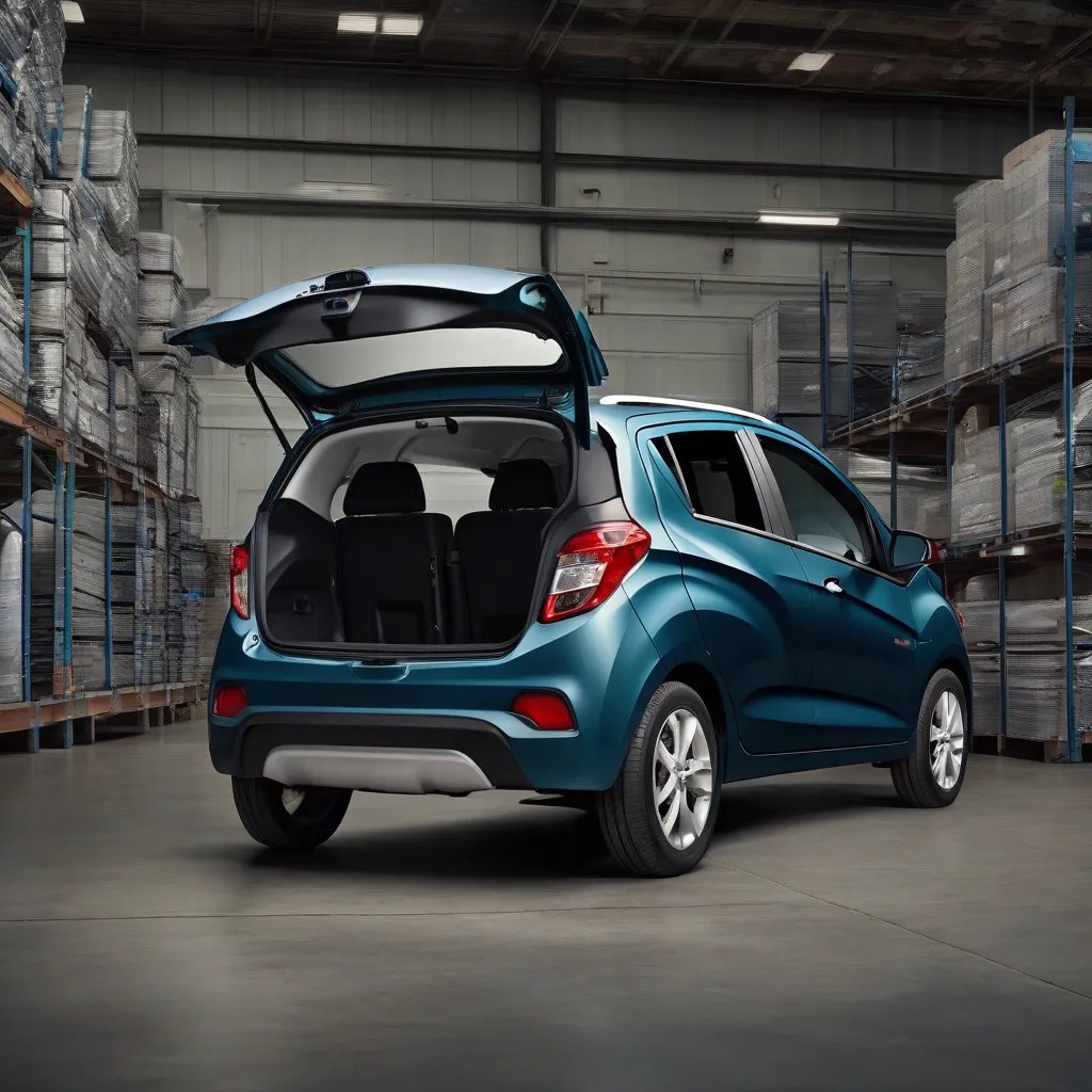 Chevrolet Spark Van 2017 khoang chá»©a hÃ ng